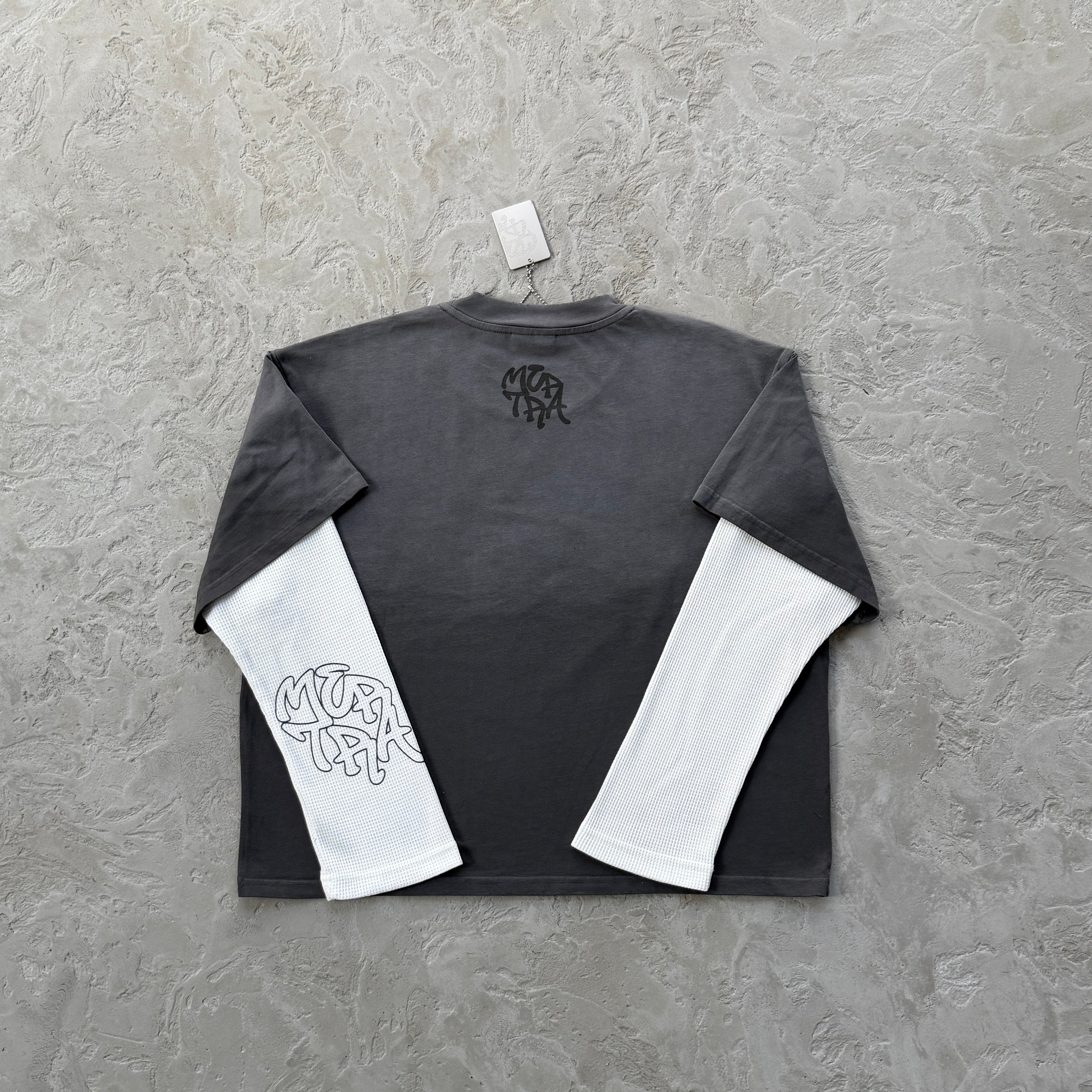mertra Fake two-piece long sleeves- gray
