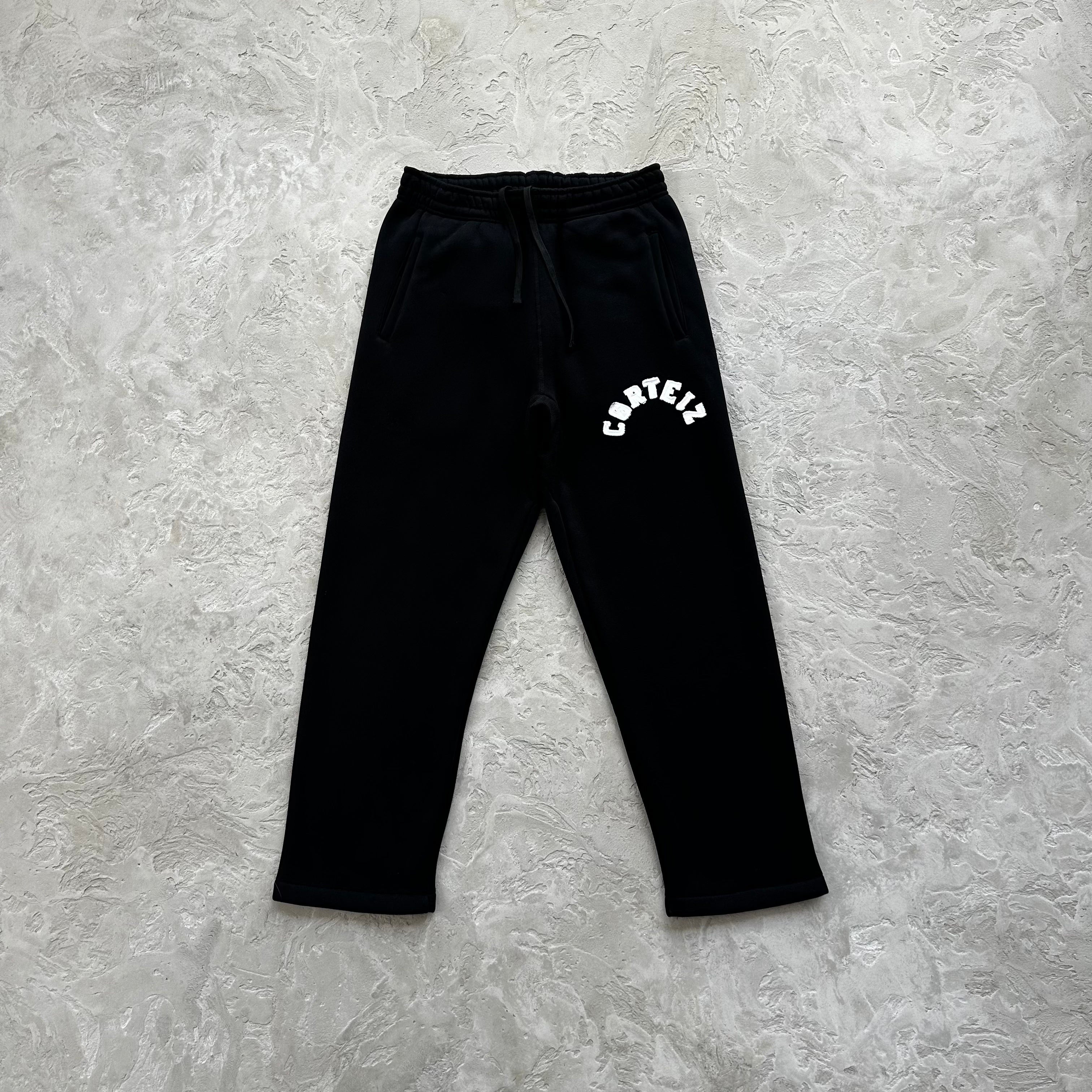 crtz college arch open hem set-black
