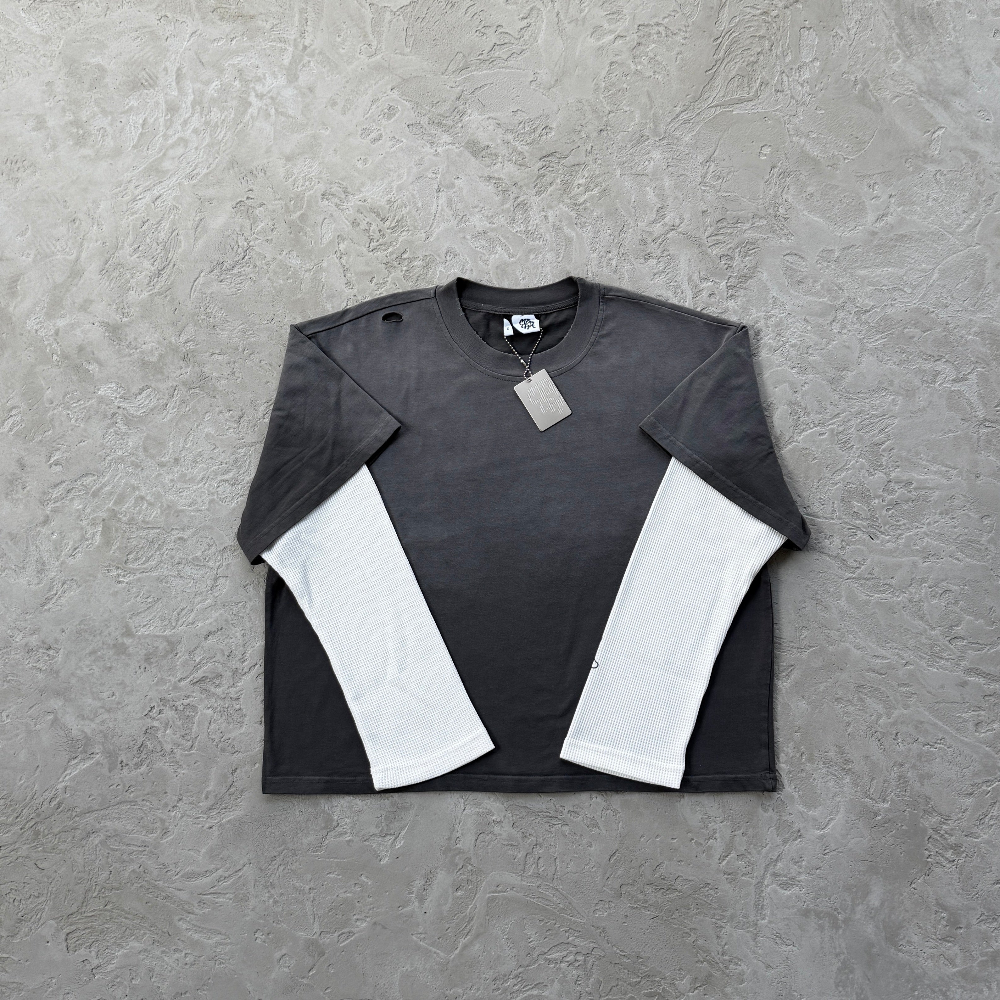 mertra Fake two-piece long sleeves- gray