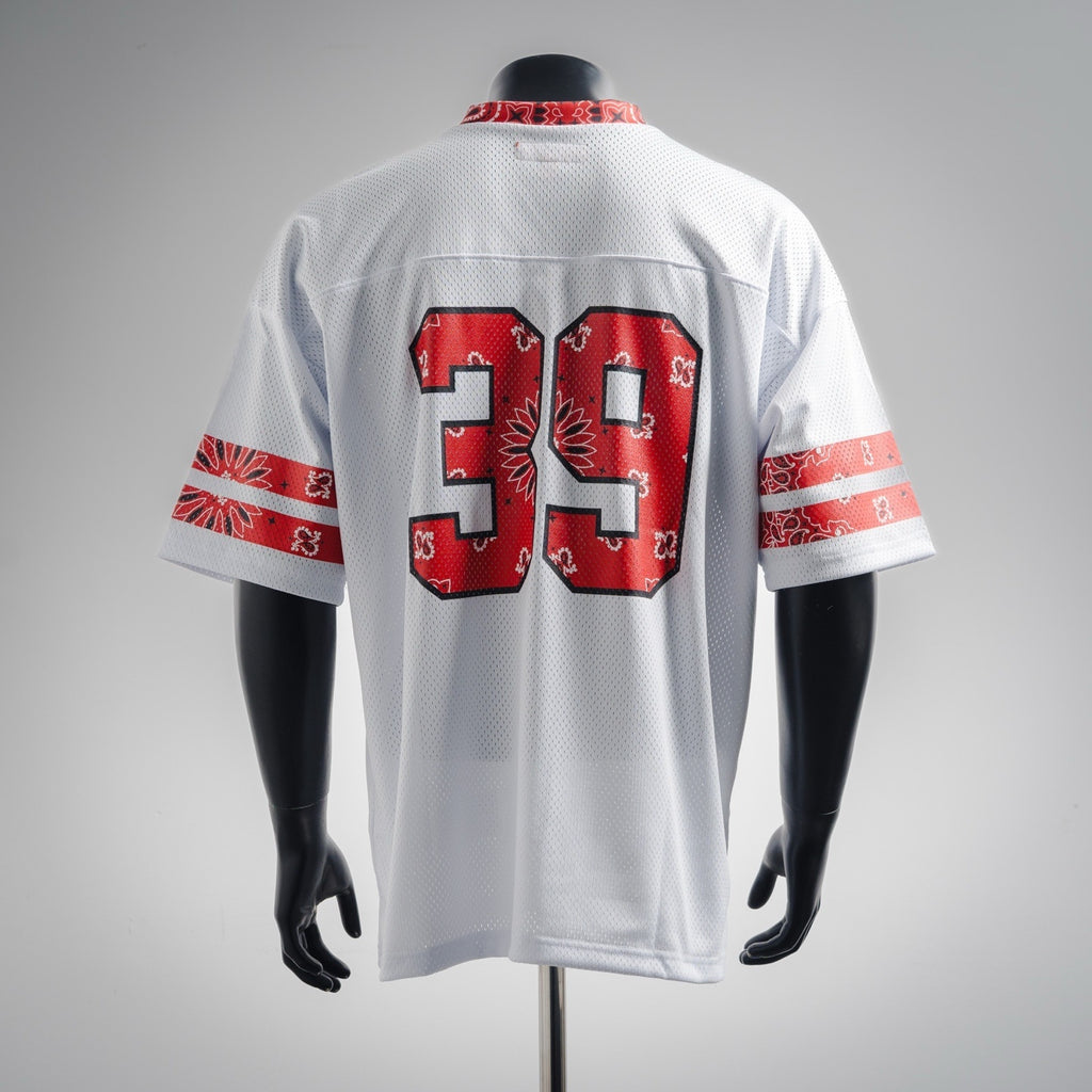 supr3me SS25 WEEK14 Bandana Football Jersey logo